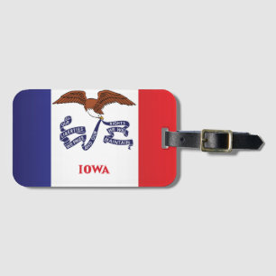 State Flag of Iowa, USA Luggage Tag