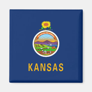 State Flag of Kansas Magnet