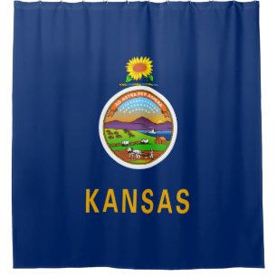 State Flag of Kansas Shower Curtain