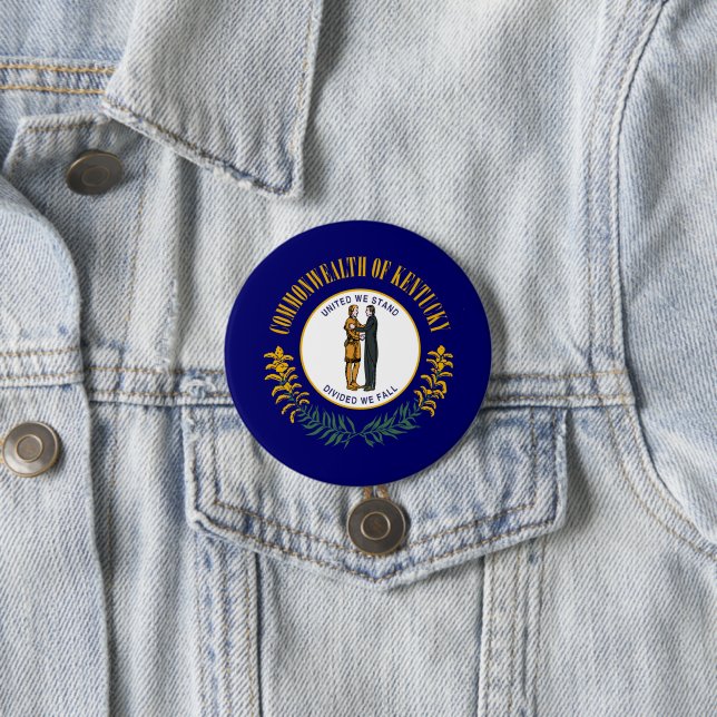 State Flag of Kentucky Button (In Situ)