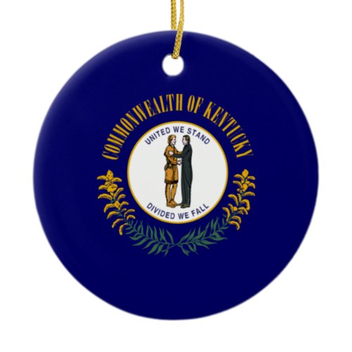 State Flag of Kentucky Ceramic Ornament