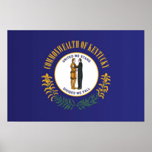 State Flag of Kentucky, USA Poster