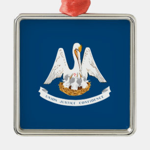 State Flag of Louisiana Ceramic Ornament