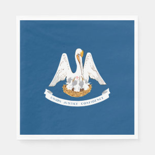 State Flag of Louisiana Napkins