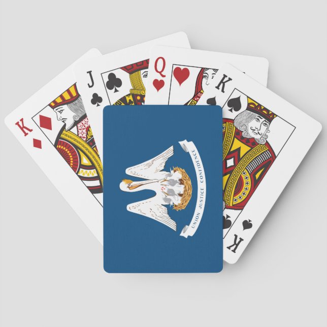 State Flag of Louisiana Poker Cards (Back)