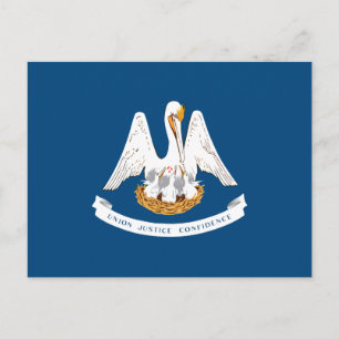 State Flag of Louisiana Postcard