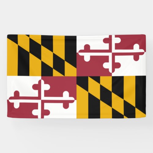 State Flag of Maryland Banner