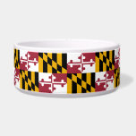 State Flag of Maryland Bowl<br><div class="desc">This design features the state flag of Maryland, which is a state in the Mid-Atlantic region of the Eastern United States. The state's largest city is Baltimore and its capital is Annapolis. Maryland borders Virginia, West Virginia, and the District of Columbia to its south and west; Pennsylvania to its north;...</div>