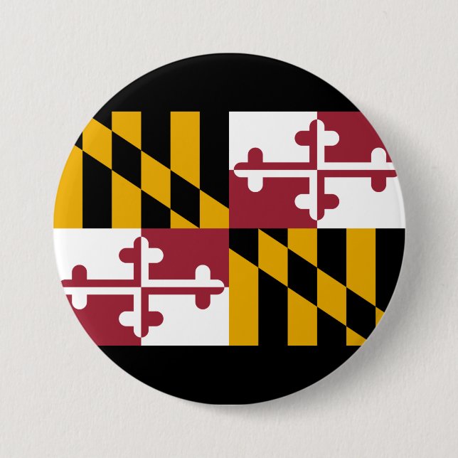 State Flag of Maryland Button (Front)