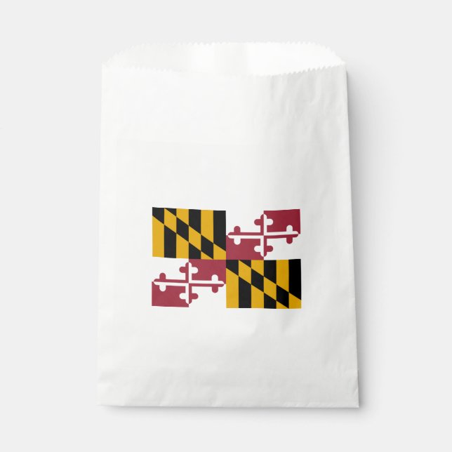 State Flag of Maryland Favor Bag (Front)