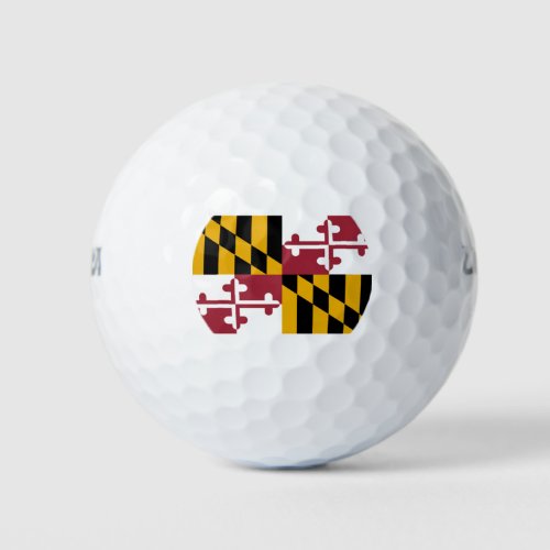 State Flag of Maryland Golf Balls