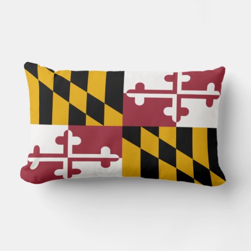 State Flag of Maryland Lumbar Pillow
