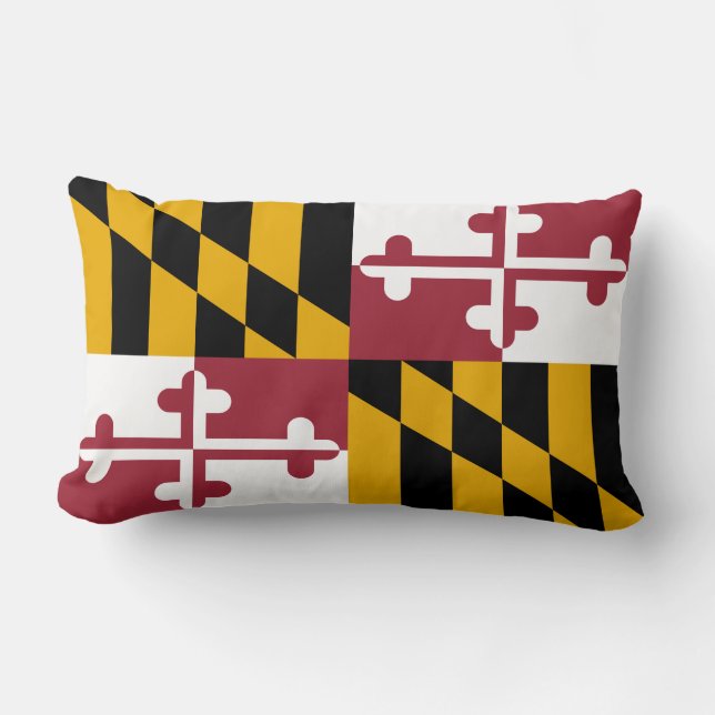 State Flag of Maryland Lumbar Pillow (Front)