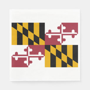 State Flag of Maryland Napkins