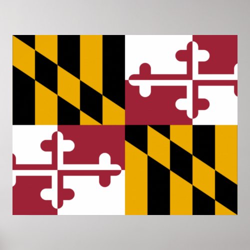 State Flag of Maryland Poster