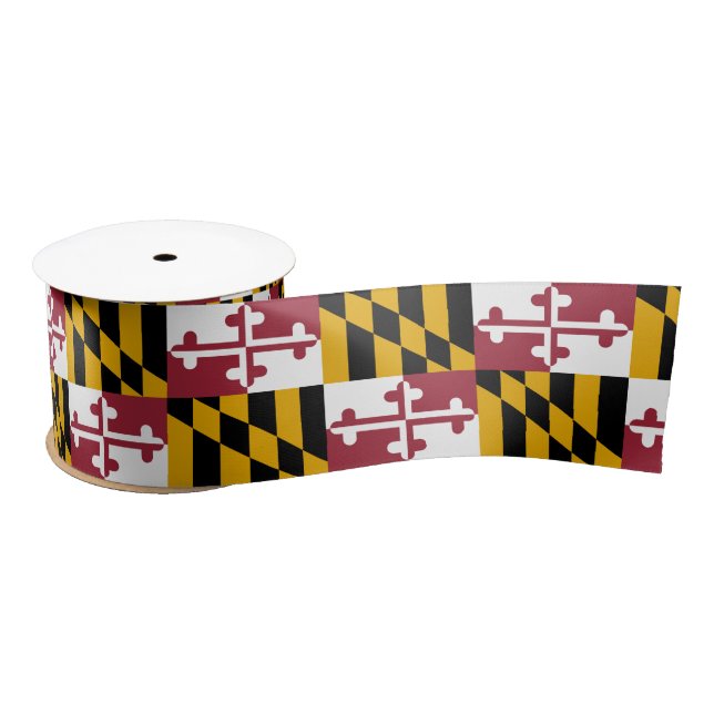 State Flag of Maryland Satin Ribbon (Spool)