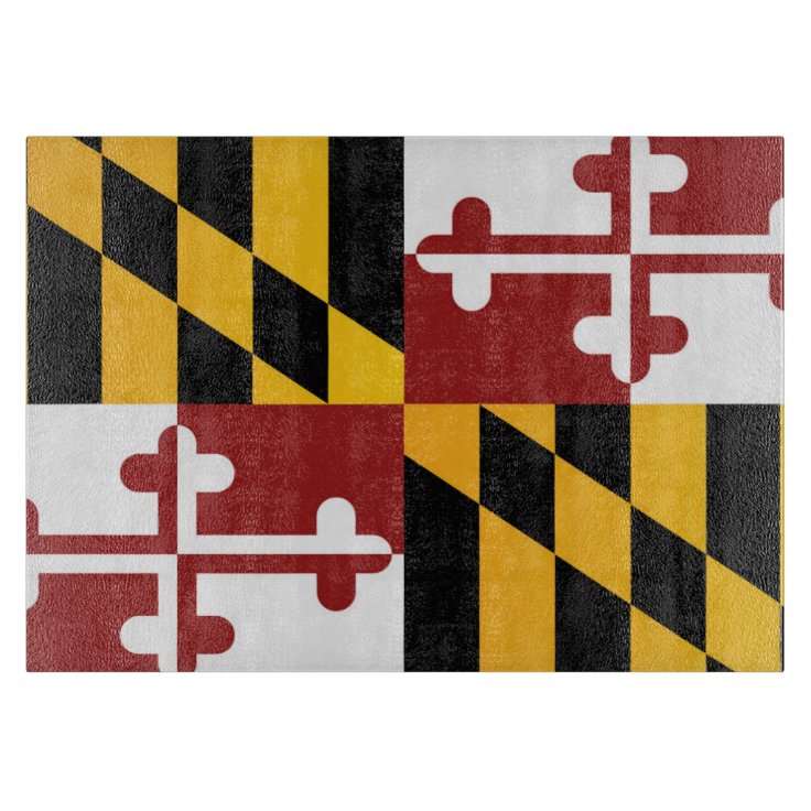 State Flag of Maryland, USA Cutting Board | Zazzle