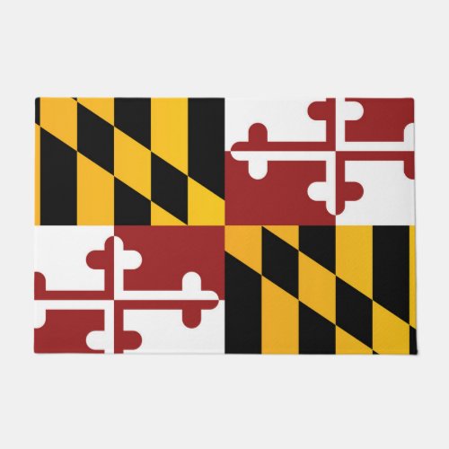 State Flag of Maryland USA Doormat