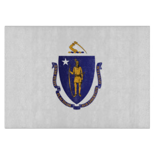 State Flag of Massachusetts, USA Cutting Board