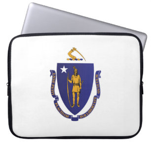 State Flag of Massachusetts, USA Laptop Sleeve