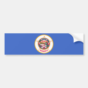State Flag of Minnesota Bumper Sticker