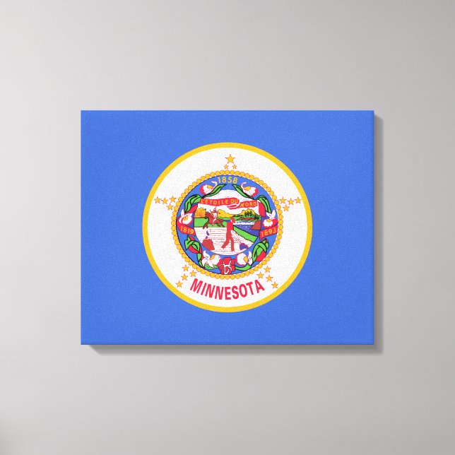 State Flag of Minnesota Canvas Print (Front)
