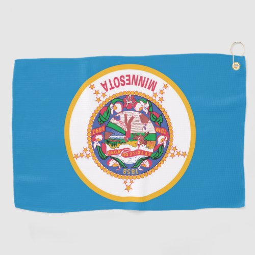 State Flag of Minnesota USA Golf Towel