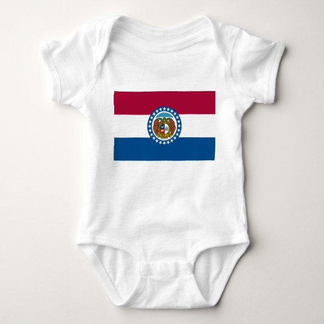 State Flag of Missouri Baby Bodysuit (Front)