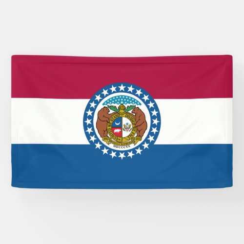 State Flag of Missouri Banner