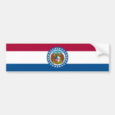 Flag of St. Louis, Missouri Sticker by Flags of the World