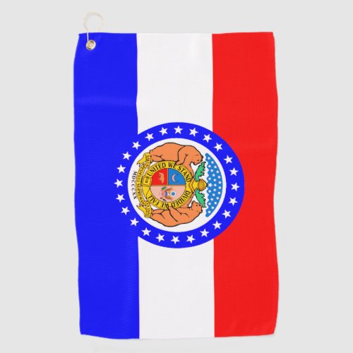 State Flag of Missouri Golf Towel