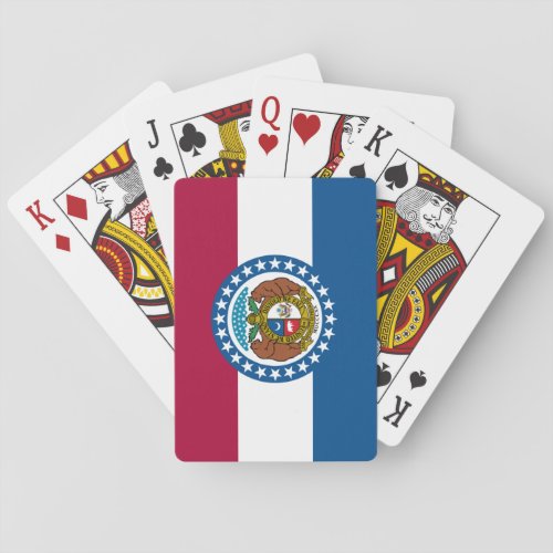 State Flag of Missouri Poker Cards