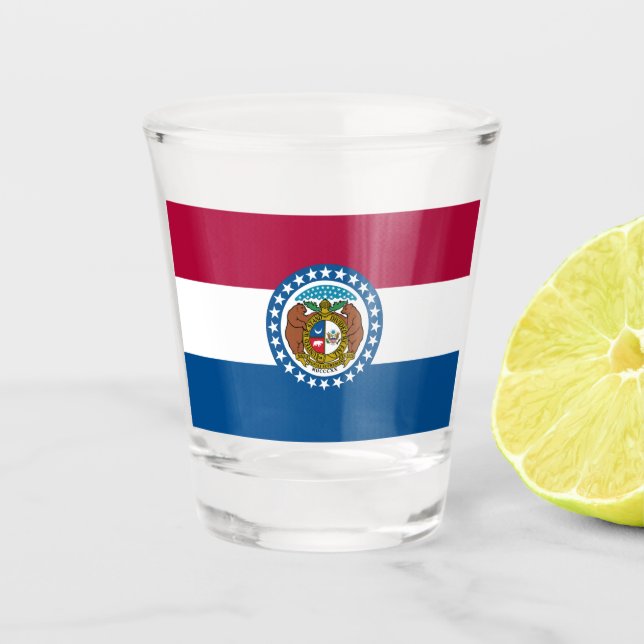 State Flag of Missouri Shot Glass (Front)