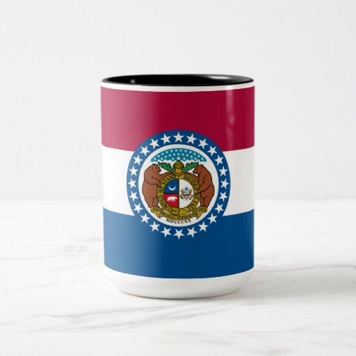 State Flag of Missouri Two_Tone Coffee Mug