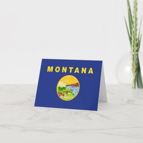 State flag of Montana Card