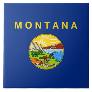 State Flag of Montana Ceramic Tile