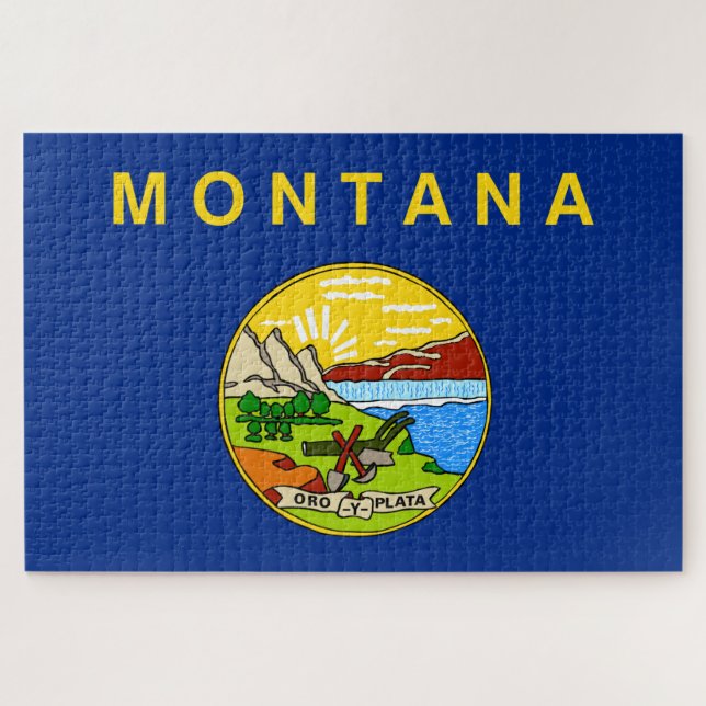 State Flag of Montana Jigsaw Puzzle (Horizontal)