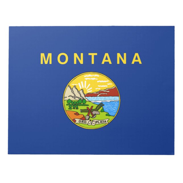 State Flag of Montana Notepad (Front)