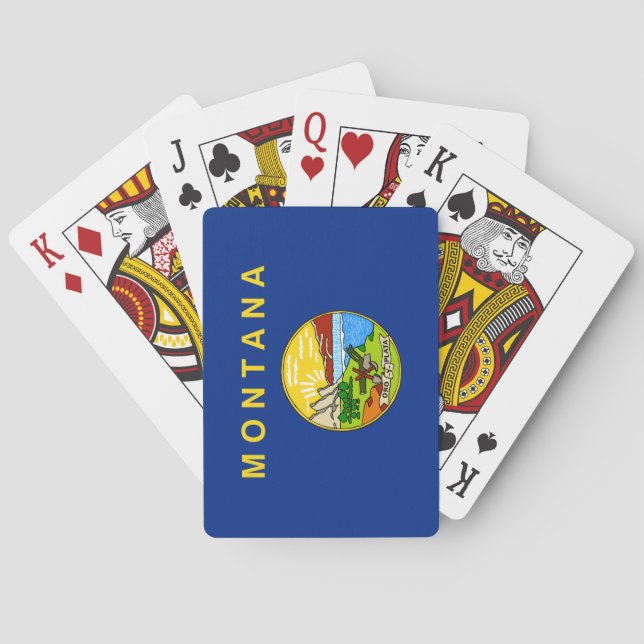 State Flag of Montana Poker Cards (Back)