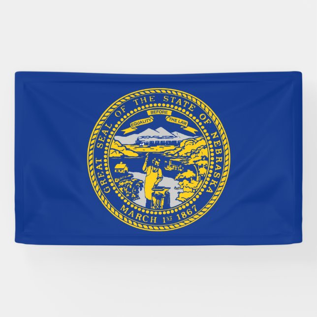 State Flag of Nebraska Banner (Horizontal)