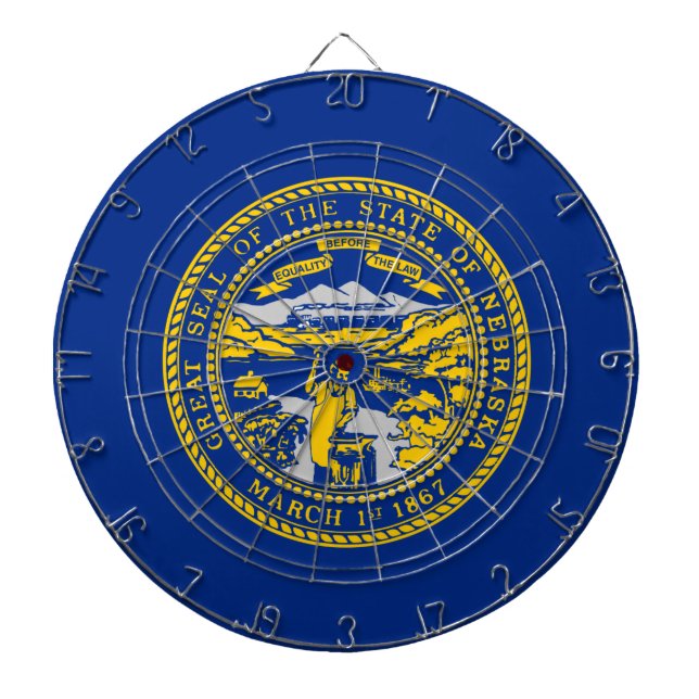 State Flag of Nebraska Dart Board (Front)