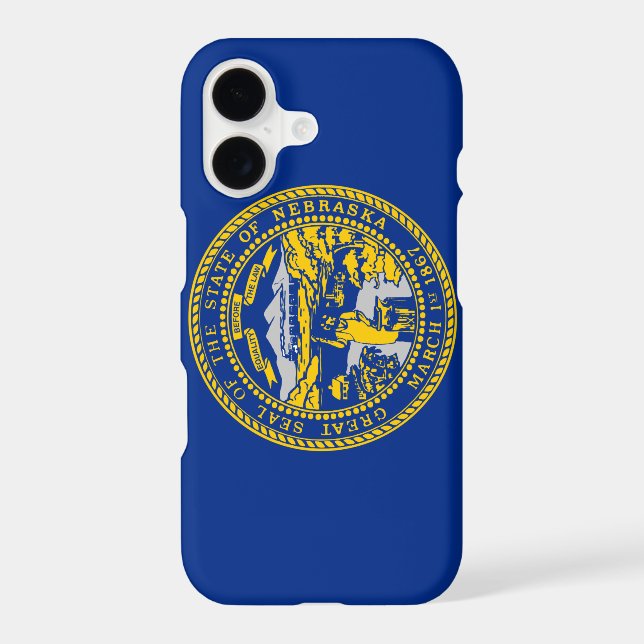 State Flag of Nebraska Iphone Case (Back)