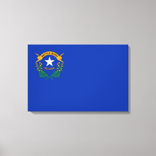 State Flag of Nevada Canvas Print