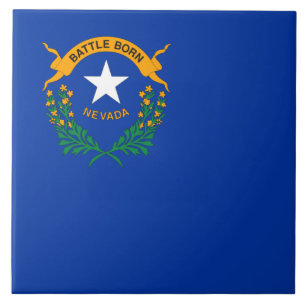State Flag of Nevada Ceramic Tile