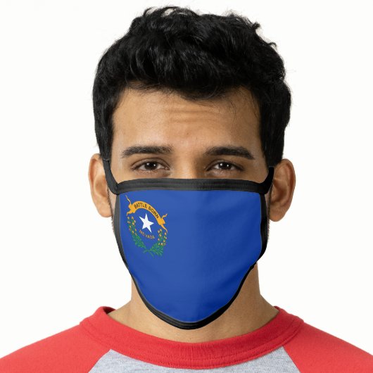 State Flag of Nevada Face Mask (Worn Him)