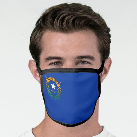 State Flag of Nevada Face Mask (Worn Him)