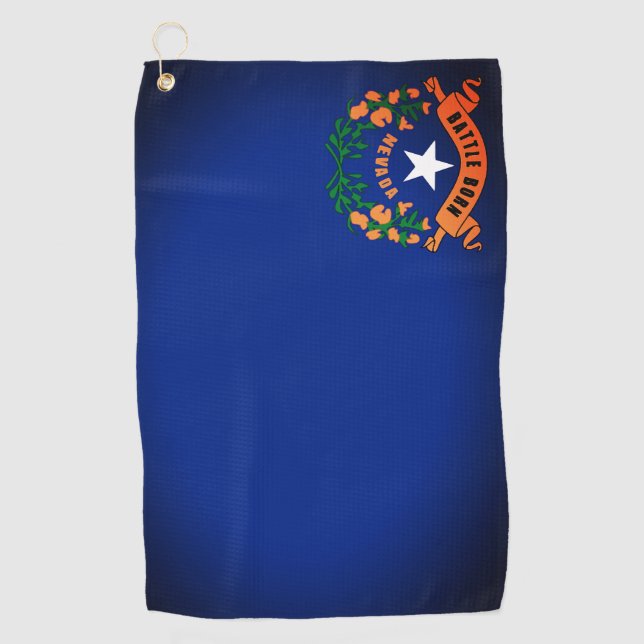 State Flag of Nevada Golf Towel (Front)