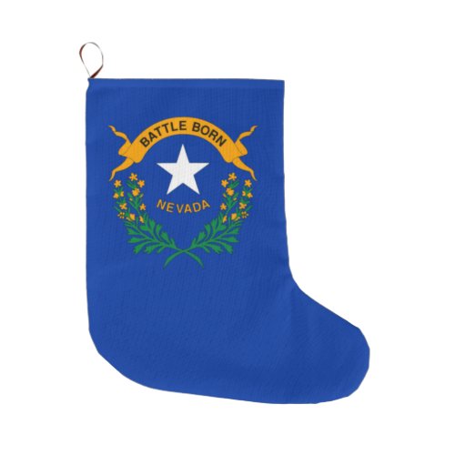 State Flag of Nevada Large Christmas Stocking