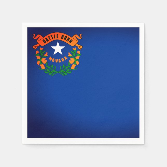 State Flag of Nevada Paper Party Napkins (Front)