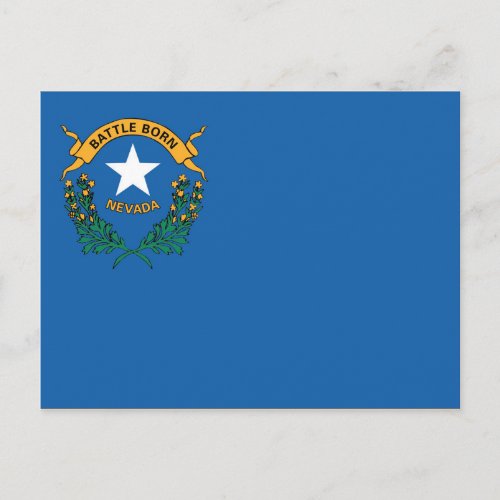 State Flag of Nevada USA Postcard